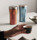 鳴盞純鈦泡茶保溫杯，可燜可泡，舒享茶香