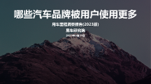 中國用戶用車需求增加，易車發(fā)布用車里程洞察報告（2023版）
